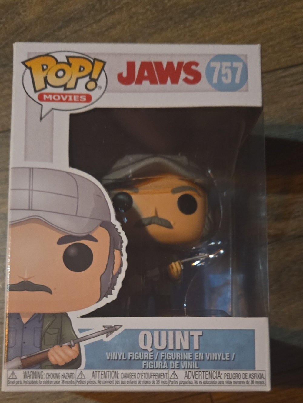 Funko Pop! Jaws Quint Vinyl Figure - Tan, Black, Gray
